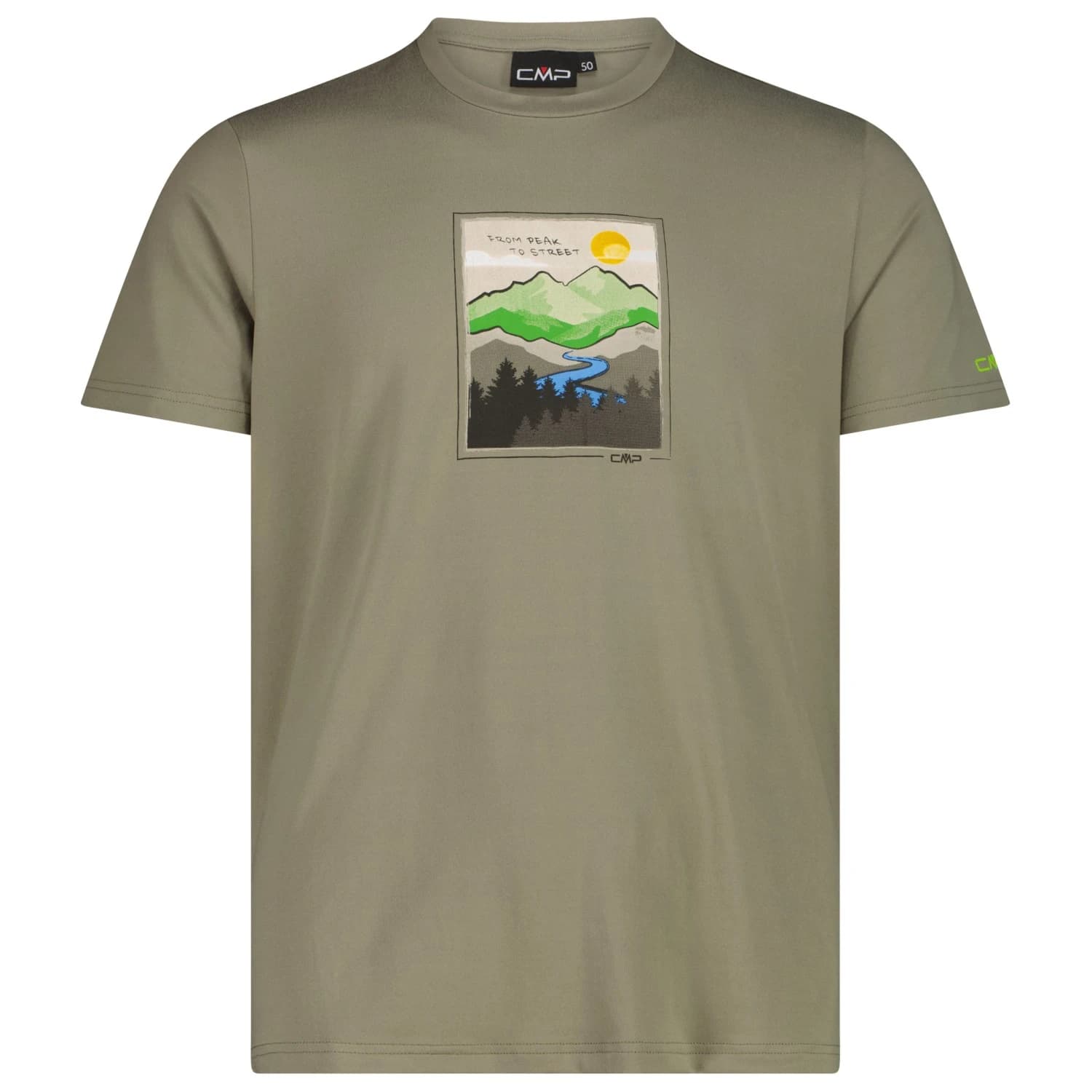 Мъжка спортна тениска CMP S/S T-Shirt Sport shirt - Sage / Mela