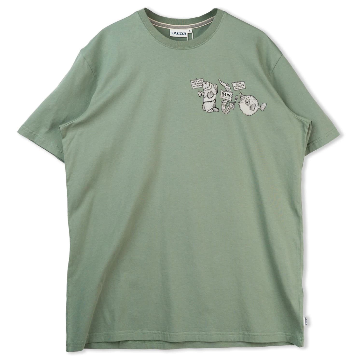 Мъжка тениска LAKOR Reel Fish Demo T-Shirt - Seaspray