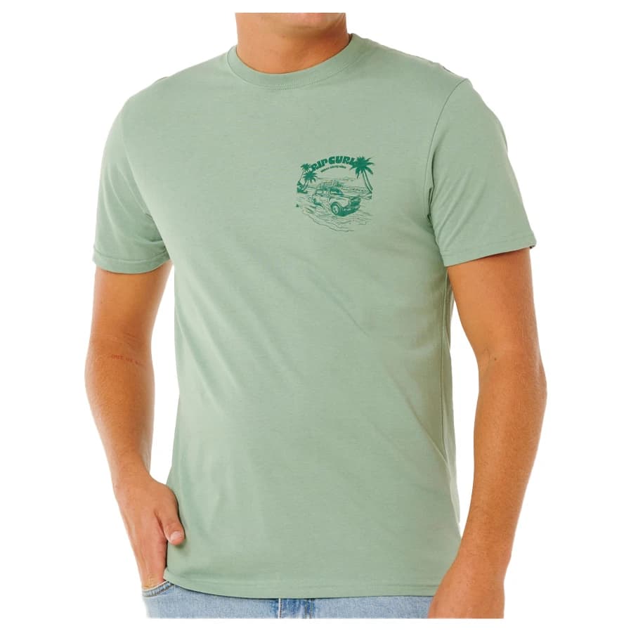 Мъжка тениска Rip Curl Keep On Trucking S/S Tee T-shirt - Aloe