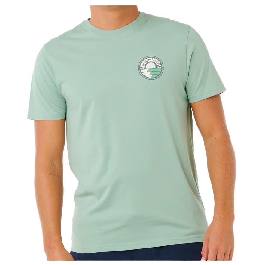 Мъжка тениска Rip Curl Pacific Rinse Stacked Tee T-shirt - Aloe