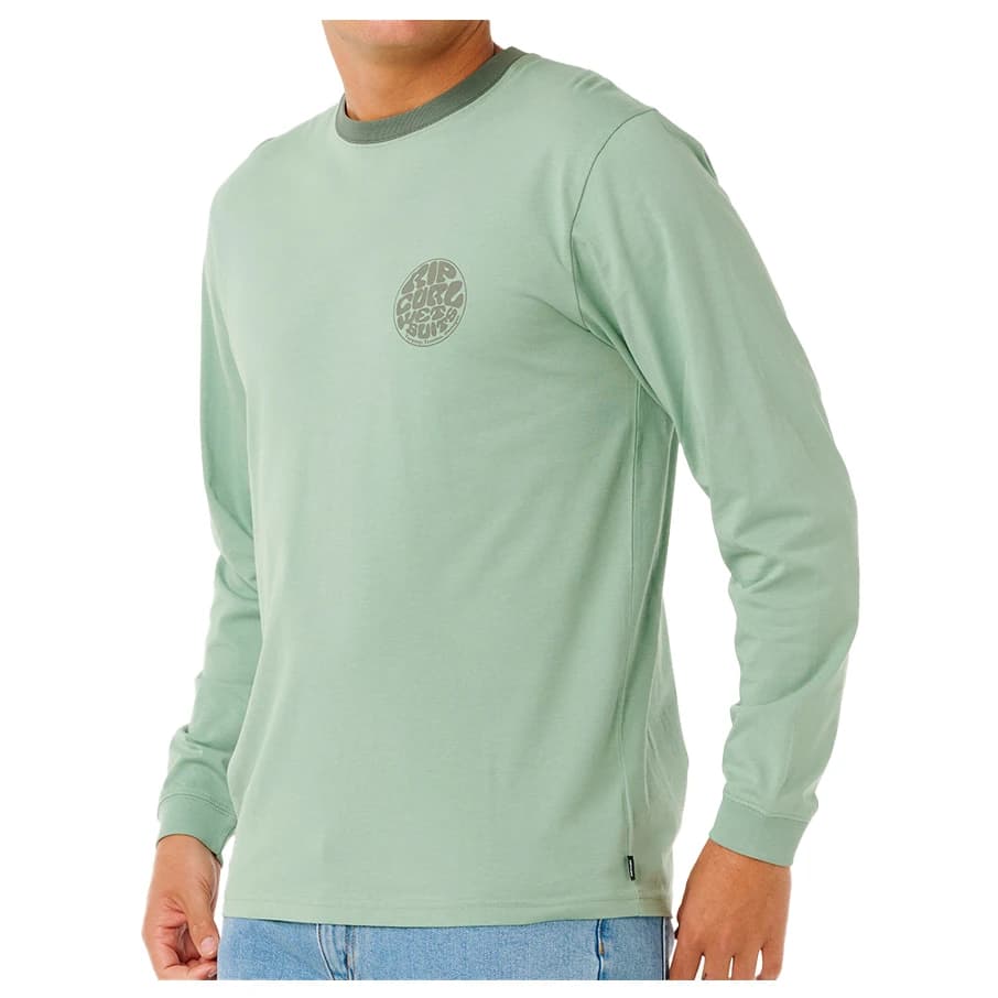 Мъжка блуза с дълъг ръкав Rip Curl Wetsuit Icon L/S Longsleeve - Aloe