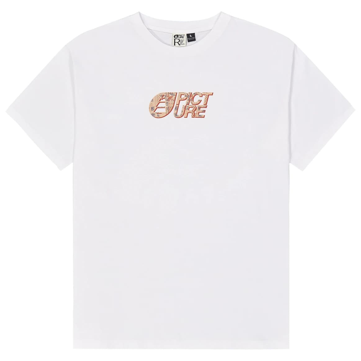 Мъжка тениска Picture Basement Printed Tee T-shirt - White
