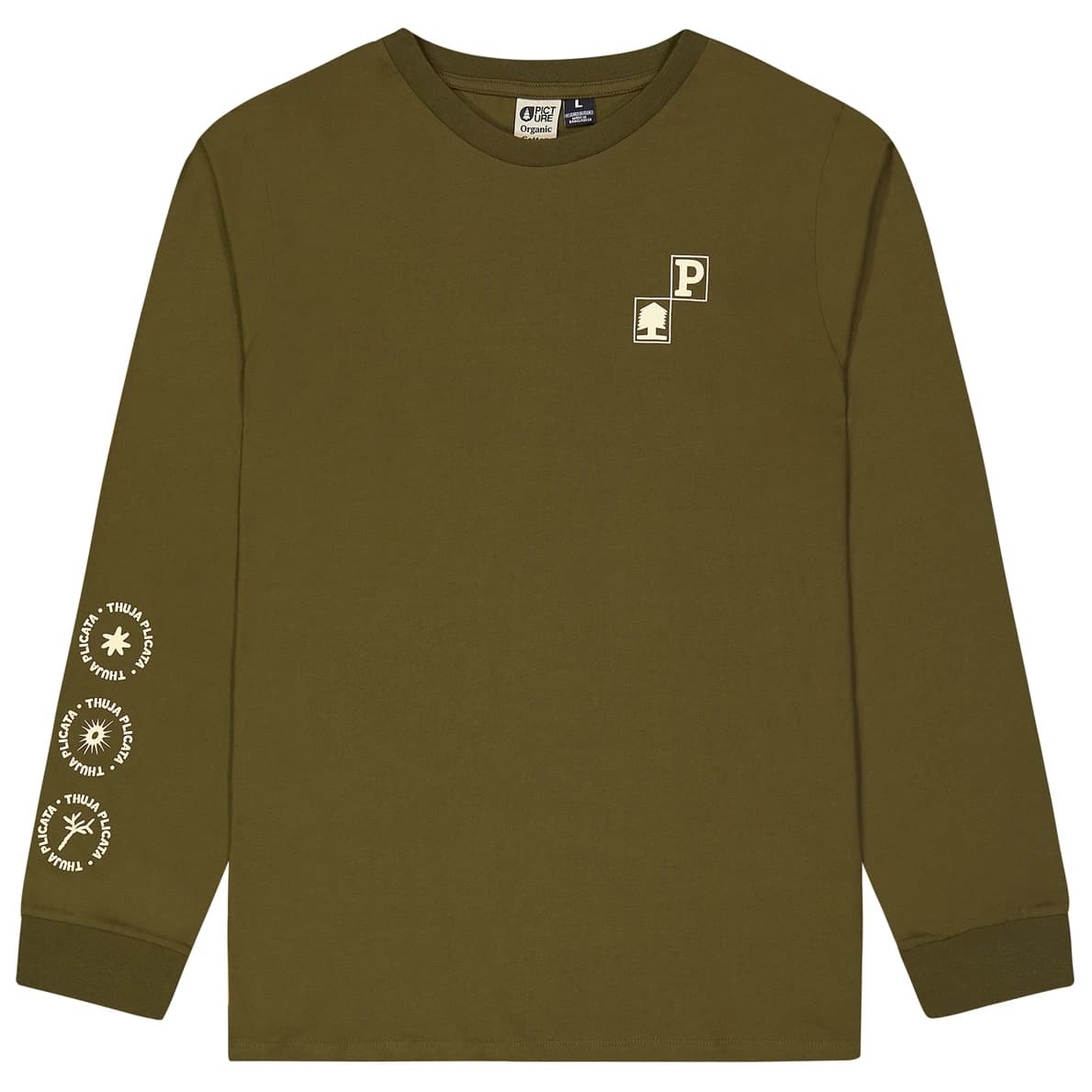 Мъжка блуза с дълъг ръкав Picture Pembroke L/S Tee Longsleeve - Tobacco Washed