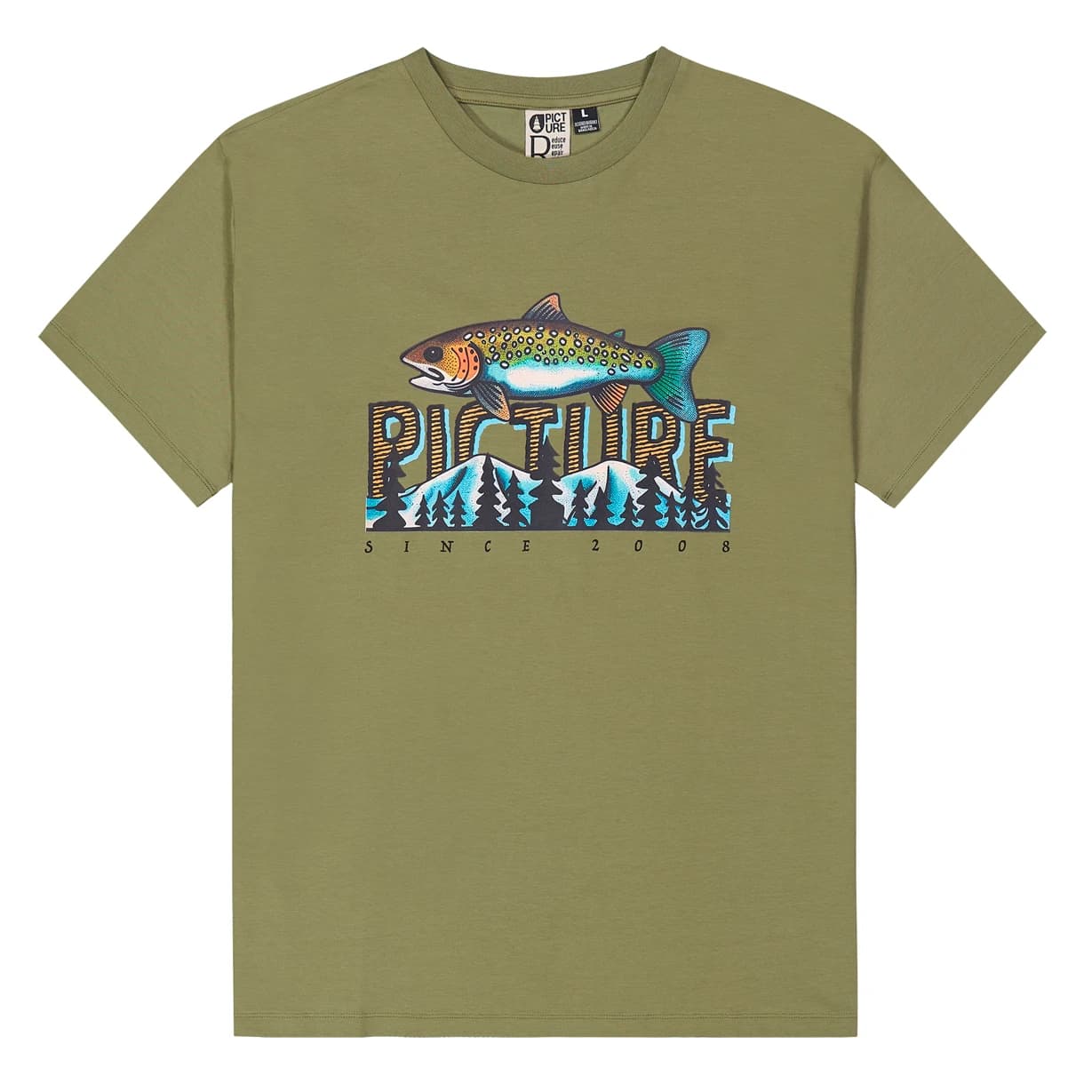 Мъжка тениска Picture Saywhat Tee T-shirt - Aloe