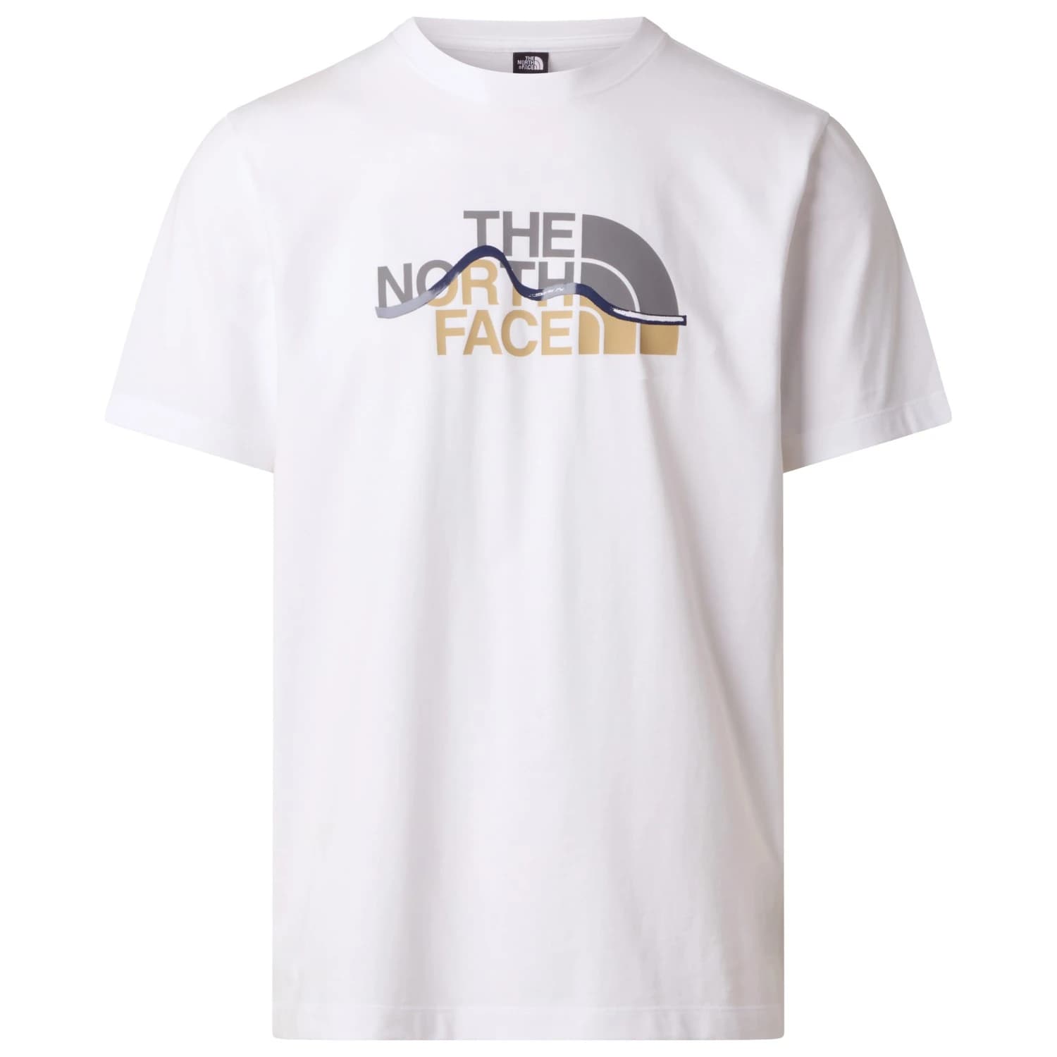 Мъжка тениска The North Face Mountain Line Short Sleeve Tee T-shirt - White
