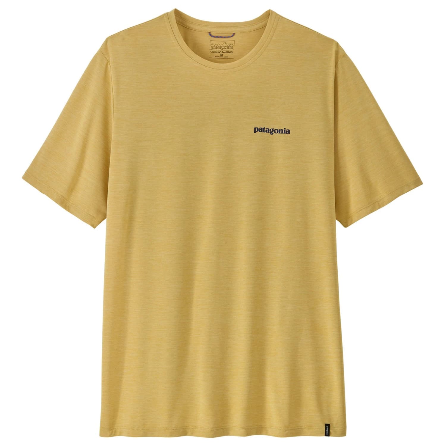 Мъжка спортна тениска Patagonia Cap Cool Daily Shirt Boardshort Logo Sport shirt - Limestone Yellow / Light Limestone Yellow X-Dye