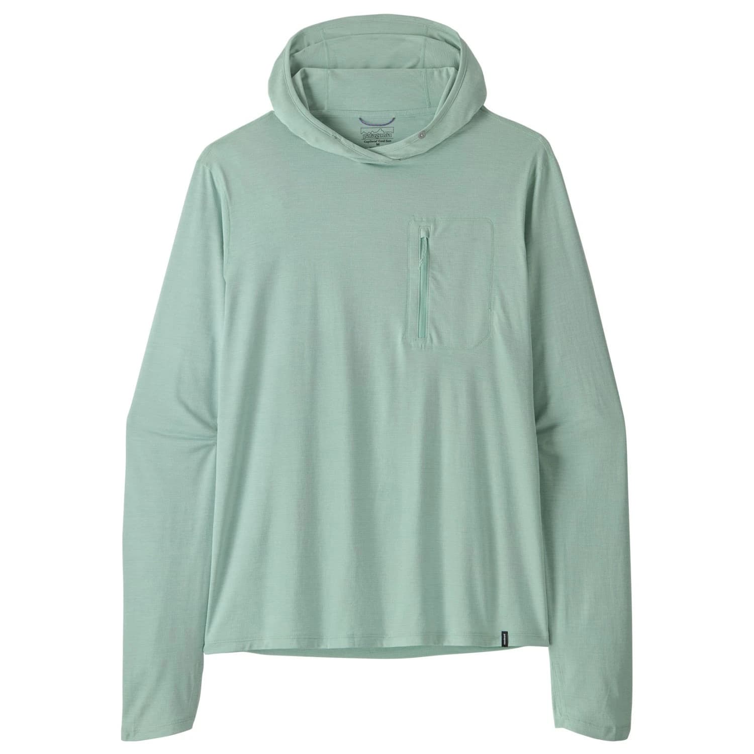 Мъжка спортна тениска Patagonia Cap Cool Sun Hoody Sport shirt - Thermal Blue / Thin Ice X-Dye