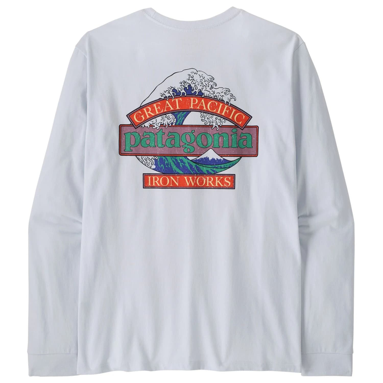 Мъжка блуза с дълъг ръкав Patagonia L/S Great Waves Responsibili-Tee Longsleeve - White
