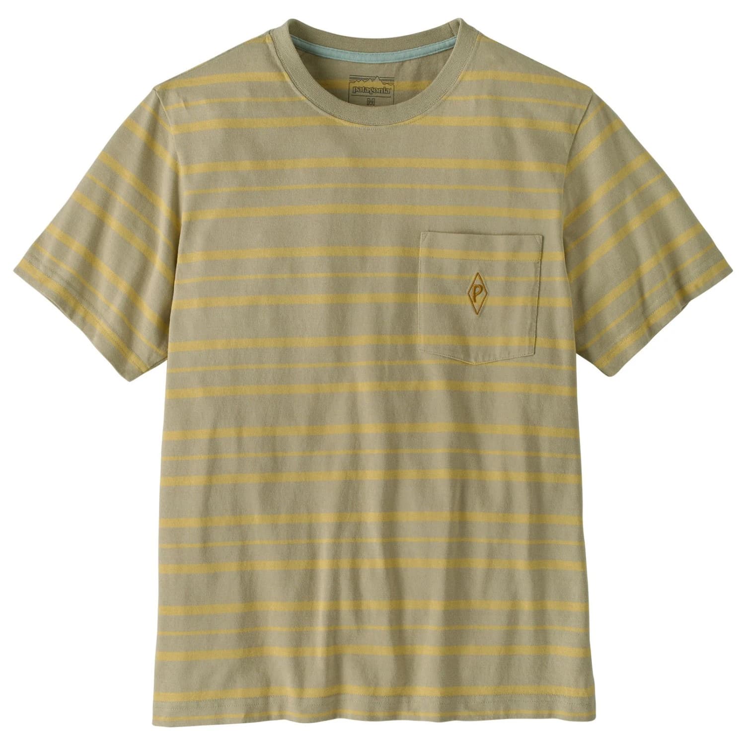Мъжка тениска Patagonia MW Water People Mark Pocket Tee T-shirt - Steep Face: Weathered Stone