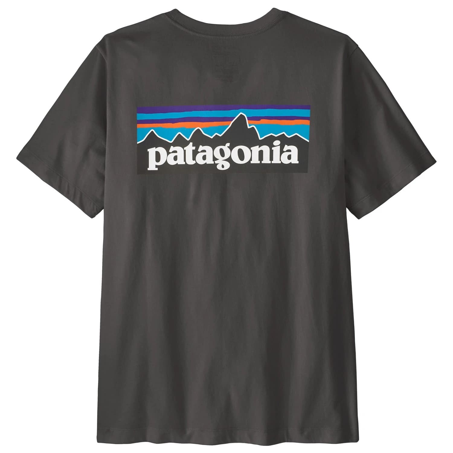 Мъжка тениска Patagonia P-6 Logo T-Shirt - Ink Black