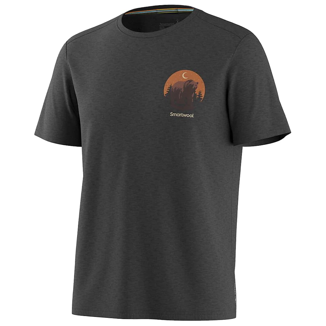 Мериносова блуза Smartwool Lunar Bear Active Short Sleeve Merino shirt - Charcoal Heather
