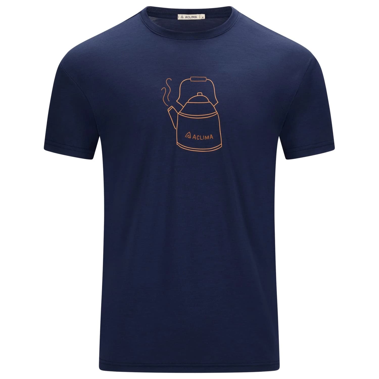 Мъжка мериносова блуза Aclima Lightwool 140 Tee Kettle Merino shirt - Navy Blazer