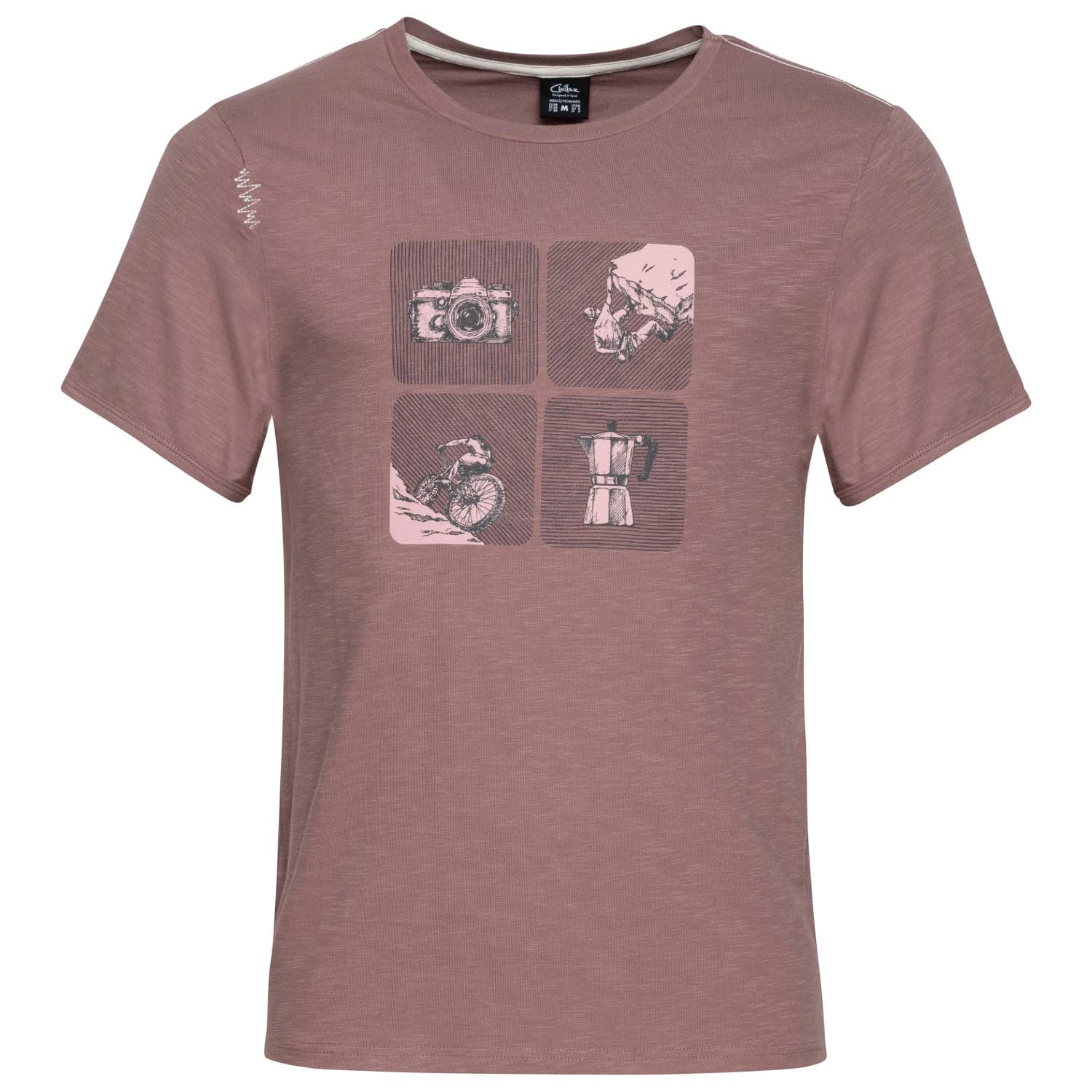Мъжка тениска Chillaz Innsbruck Exploring The Outdoors T-shirt - Wine