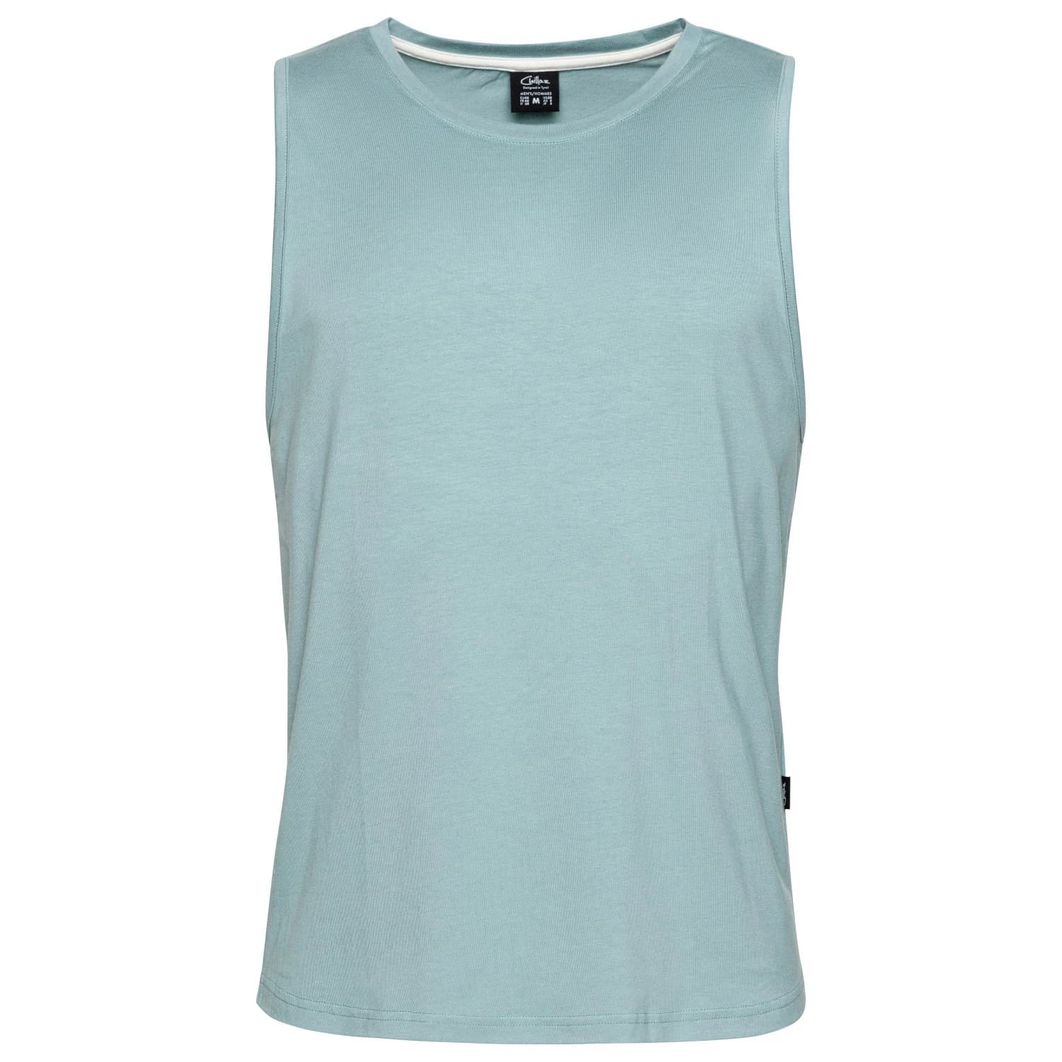 Мъжки потник с широка презрамка Chillaz Vils Mountain Logo Tank top - Arctic