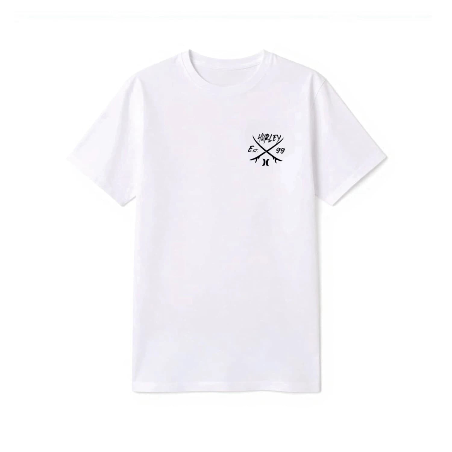 Мъжка тениска Hurley Tee S/S Printing Press Evy T-shirt - White
