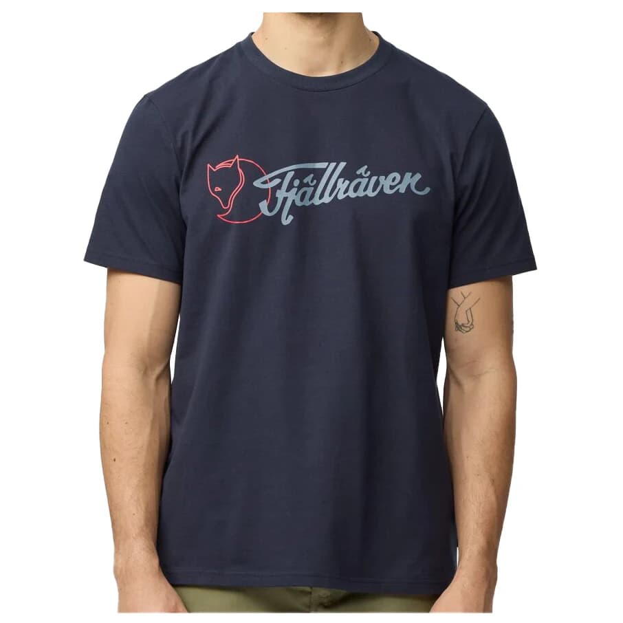 Мъжка тениска Fjällräven Archive Logo T-Shirt - Dark Navy