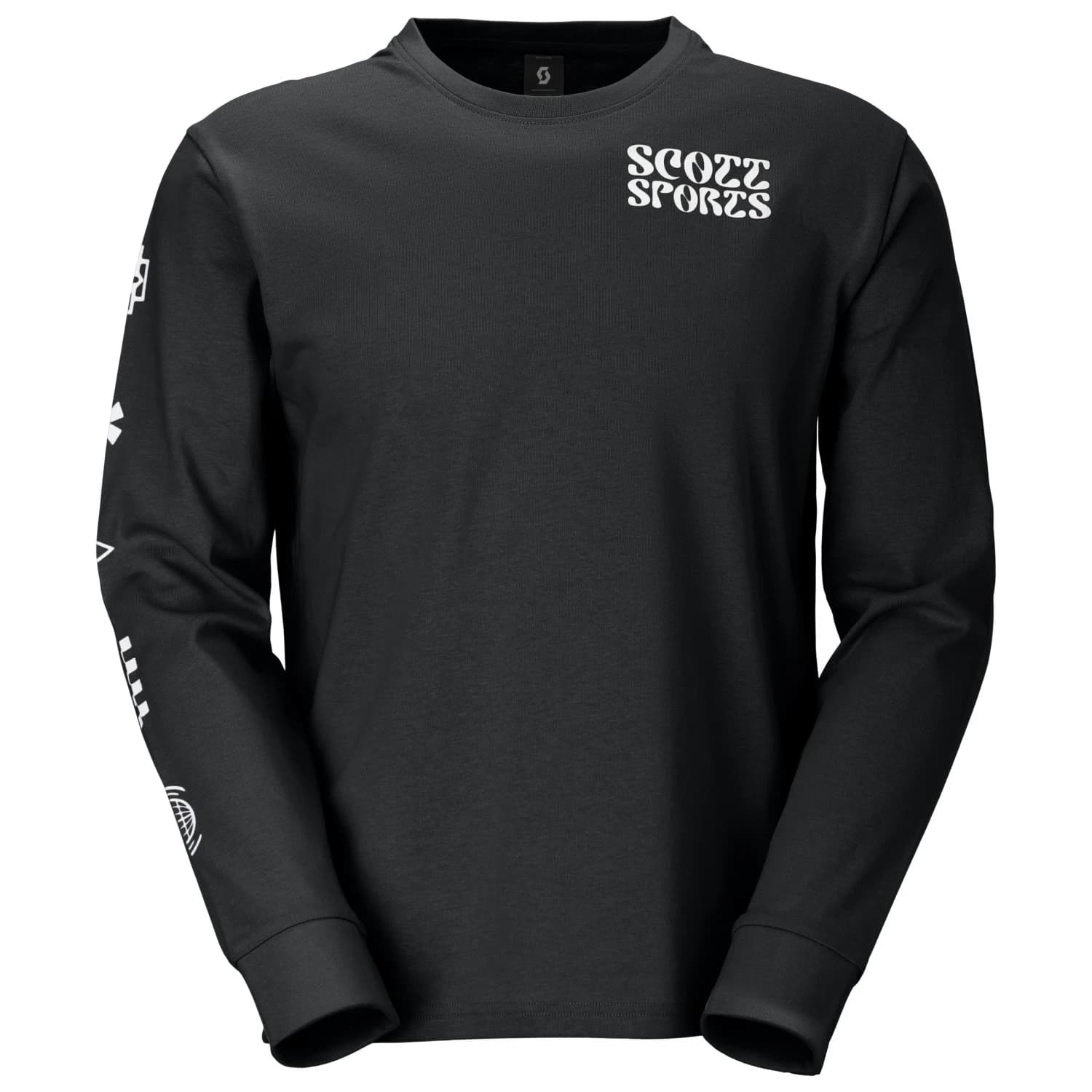 Мъжка блуза с дълъг ръкав Scott Tee Graphic L/S Longsleeve - Black