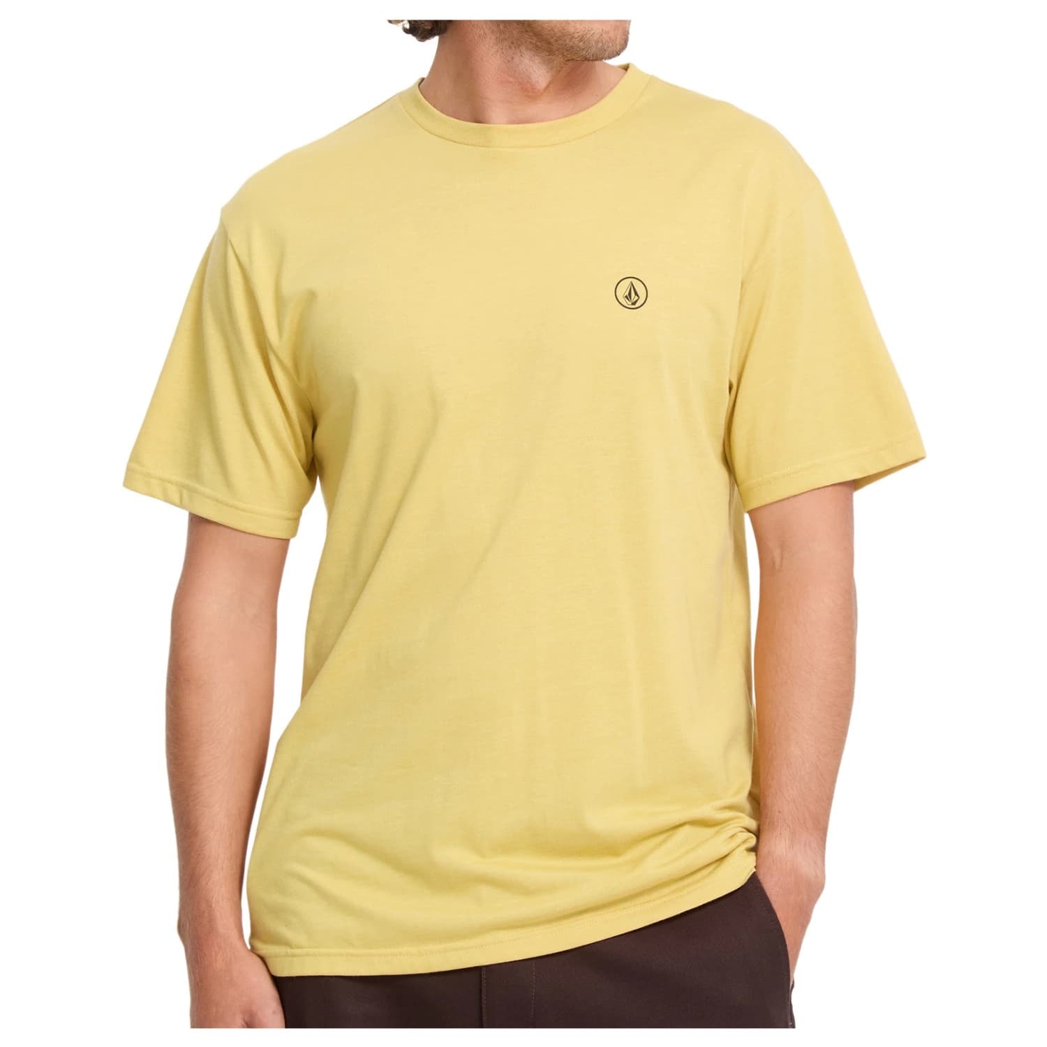 Мъжка тениска Volcom Circle Blanks HTH S/S Tee T-shirt - Mustard