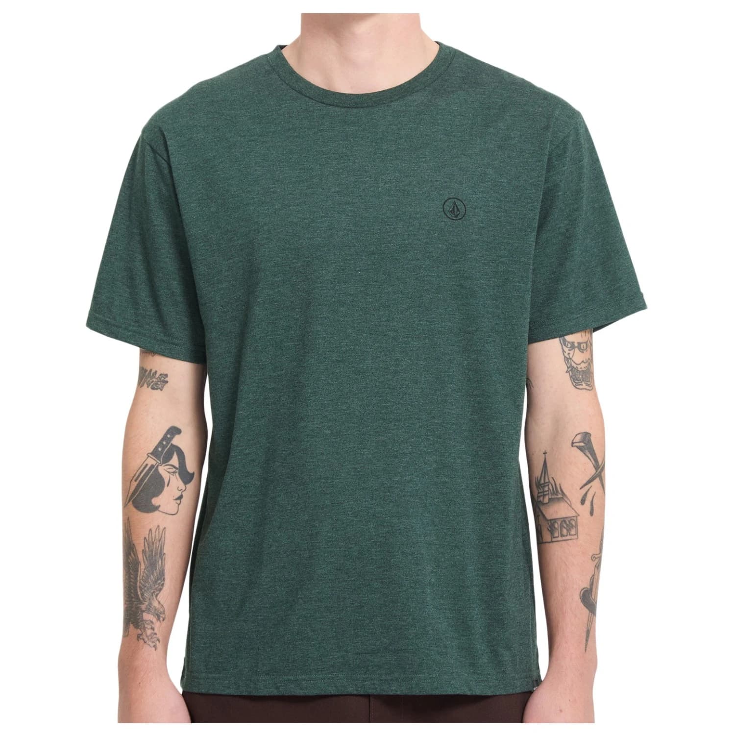 Мъжка тениска Volcom Circle Blanks HTH S/S Tee T-shirt - Scarab