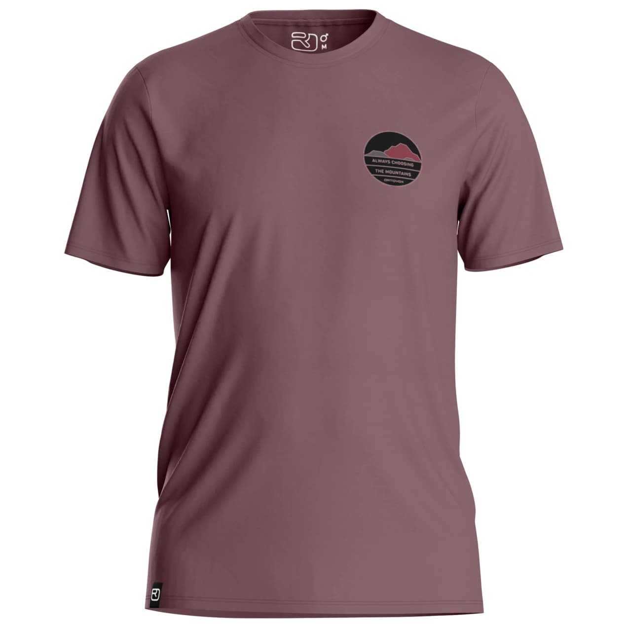 Мъжка мериносова блуза Ortovox 120 Cool Tec Choose Mountain T-Shirt Merino shirt - Chestnut