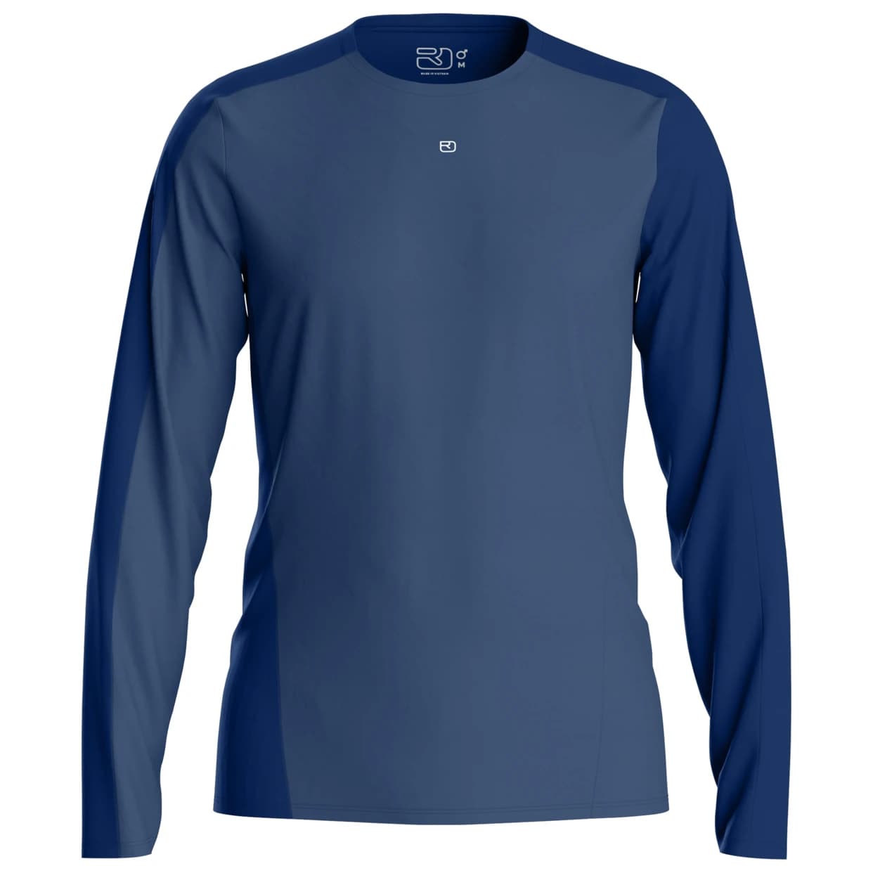 Мъжка мериносова блуза Ortovox 120 Cool Tec Fast Upward L/S Merino shirt - Blue Nunatak