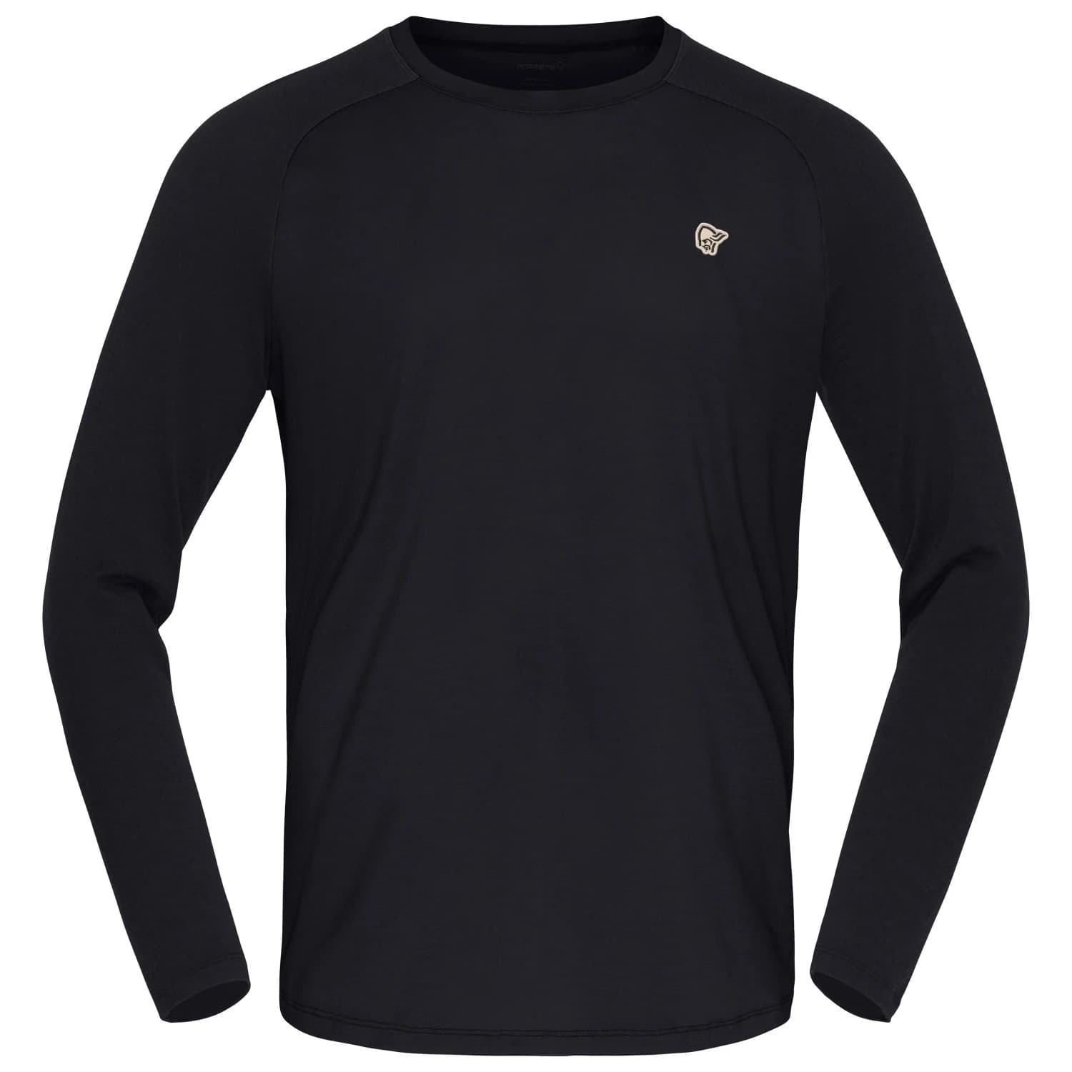 Мъжка мериносова блуза Norrøna Femund PureUll L/S Merino shirt - Caviar Black