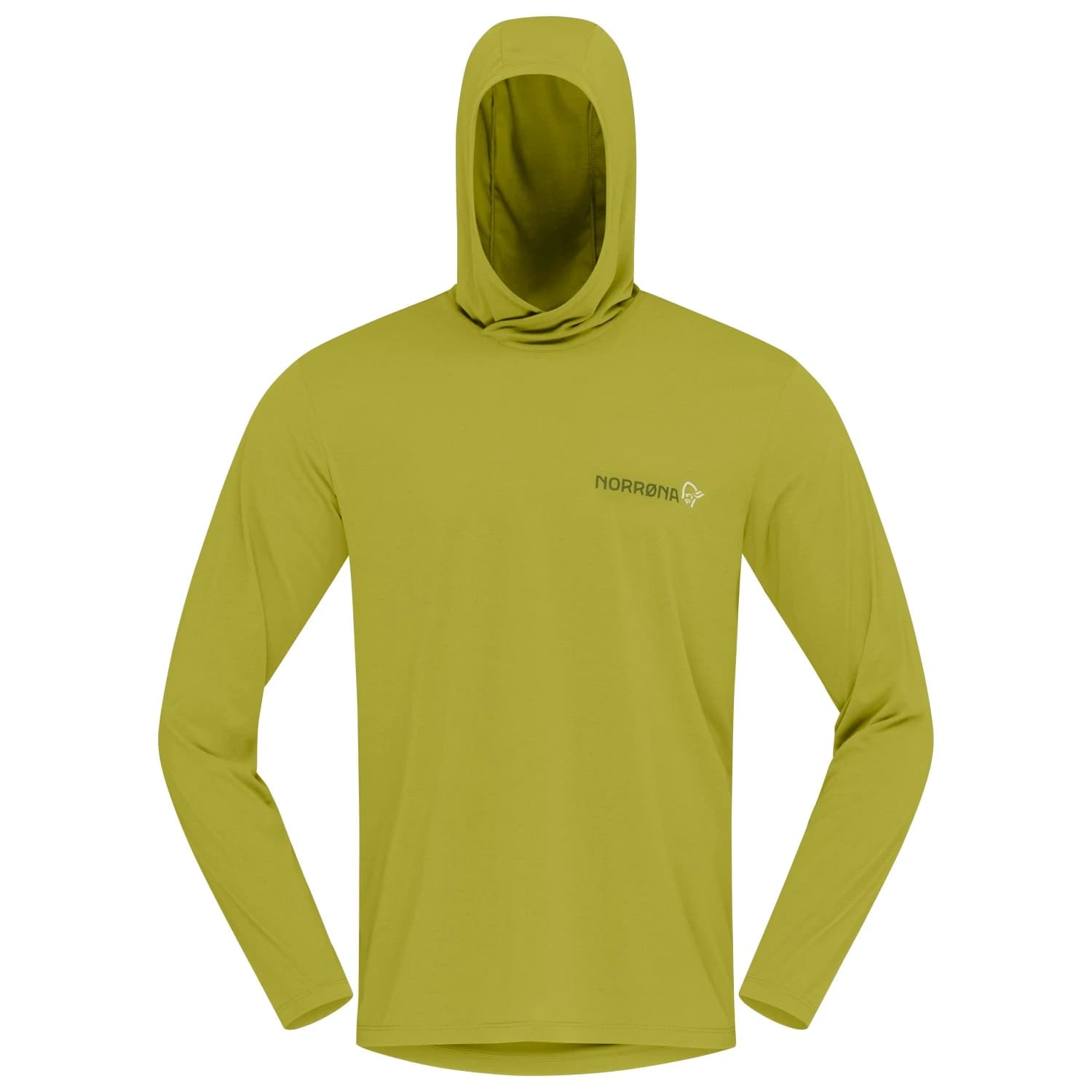 Мъжка спортна тениска Norrøna Femund Tech Hood Sport shirt - Golden Lime