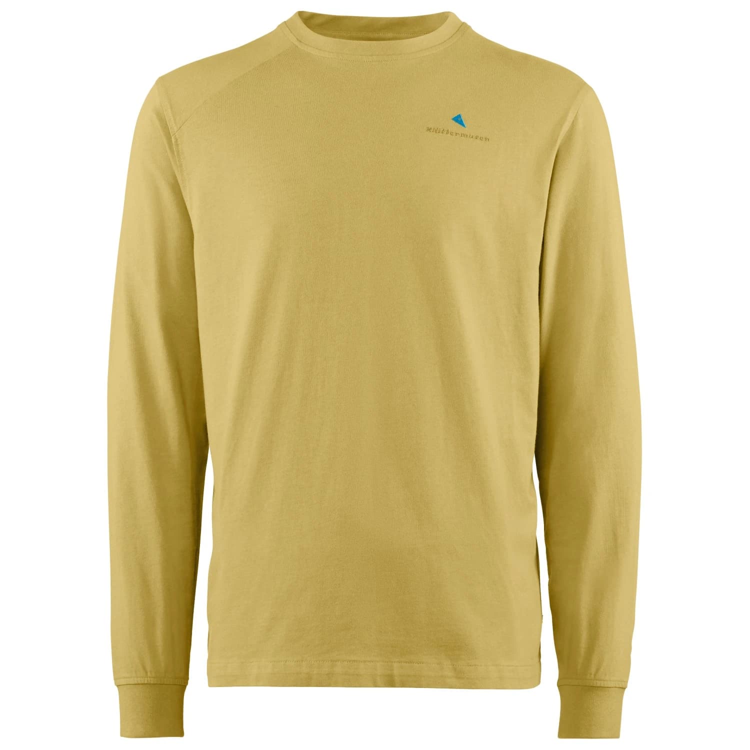 Мъжка тениска Klättermusen Root Logo L/S Tee Longsleeve - Straw