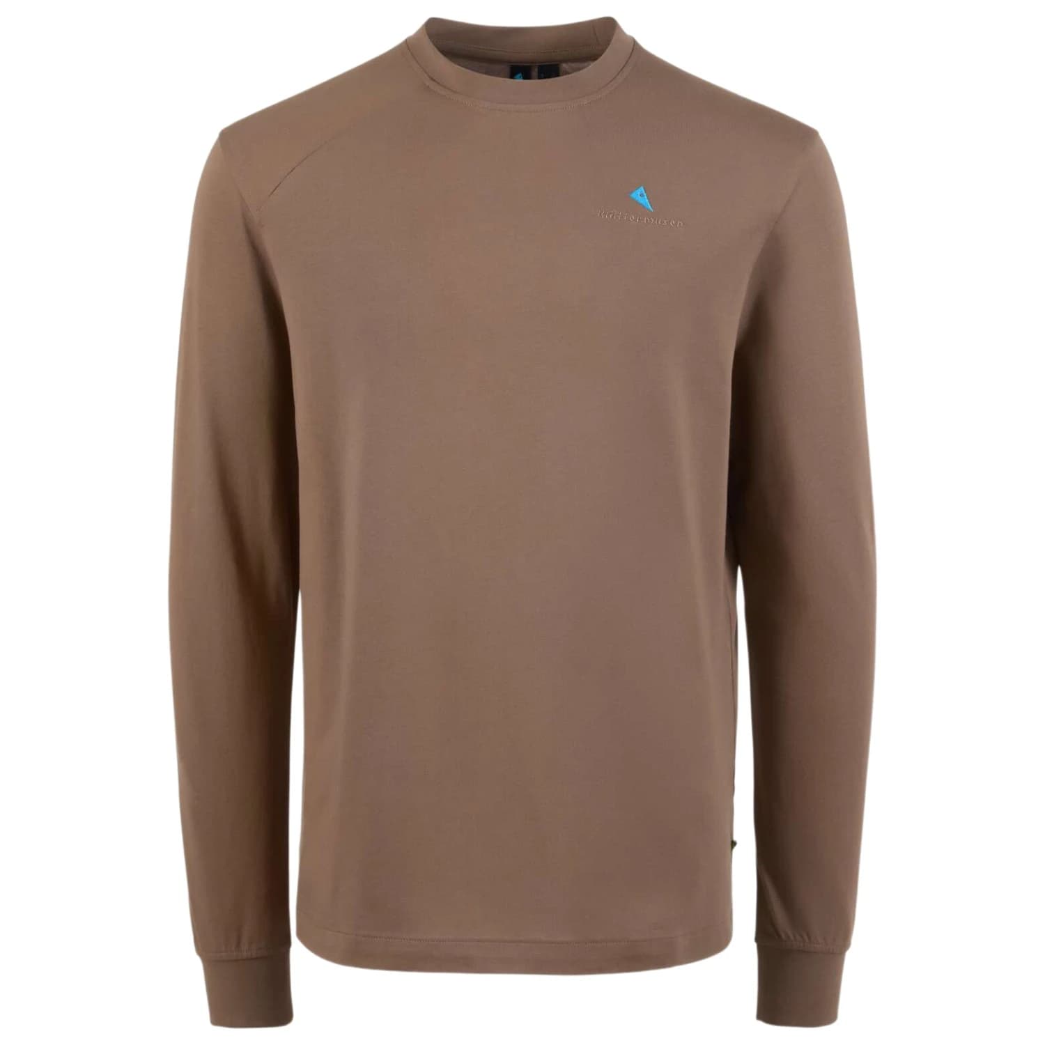 Мъжка тениска Klättermusen Root Logo L/S Tee Longsleeve - Wren Brown