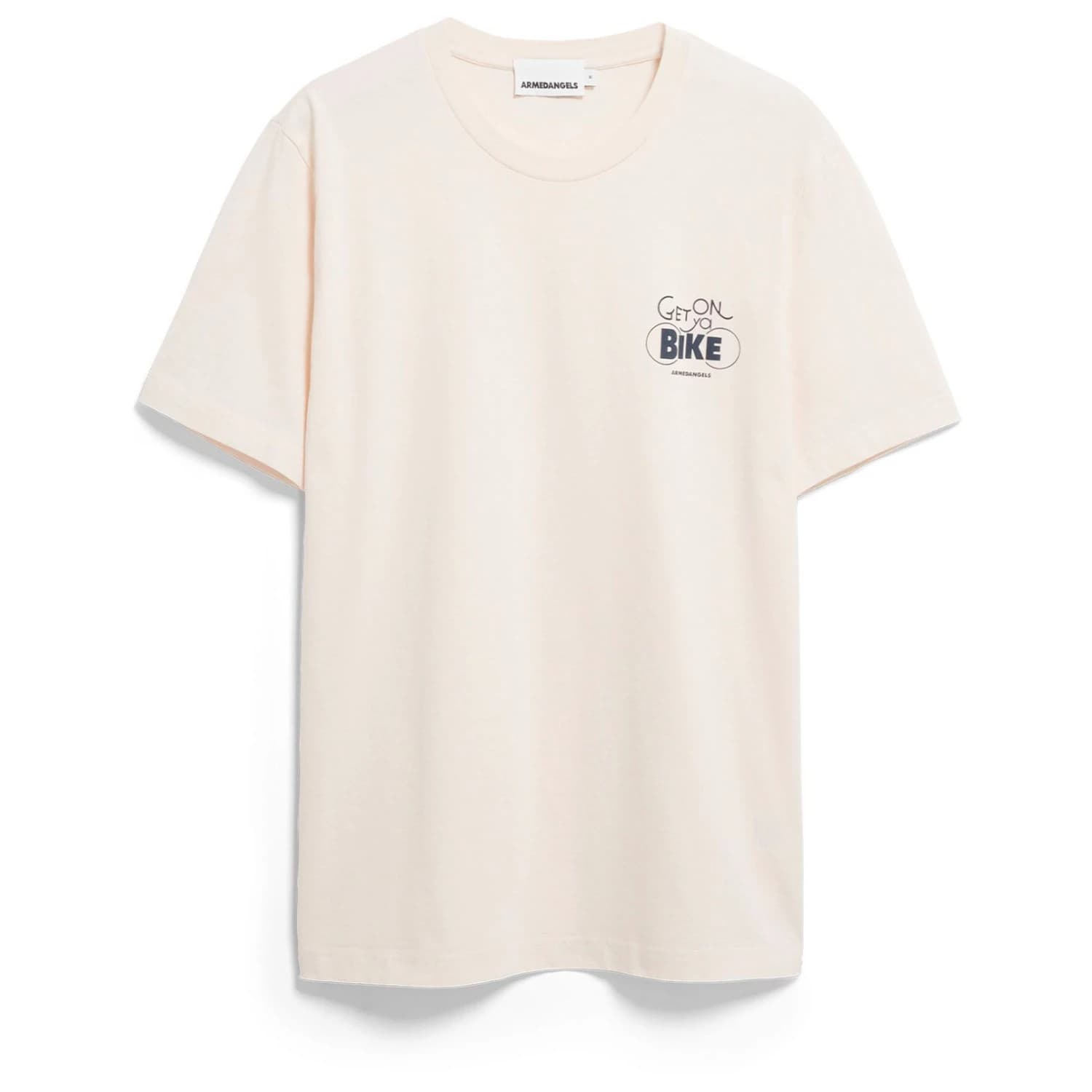 Мъжка тениска ARMEDANGELS Jaames Bike T-Shirt - Pure