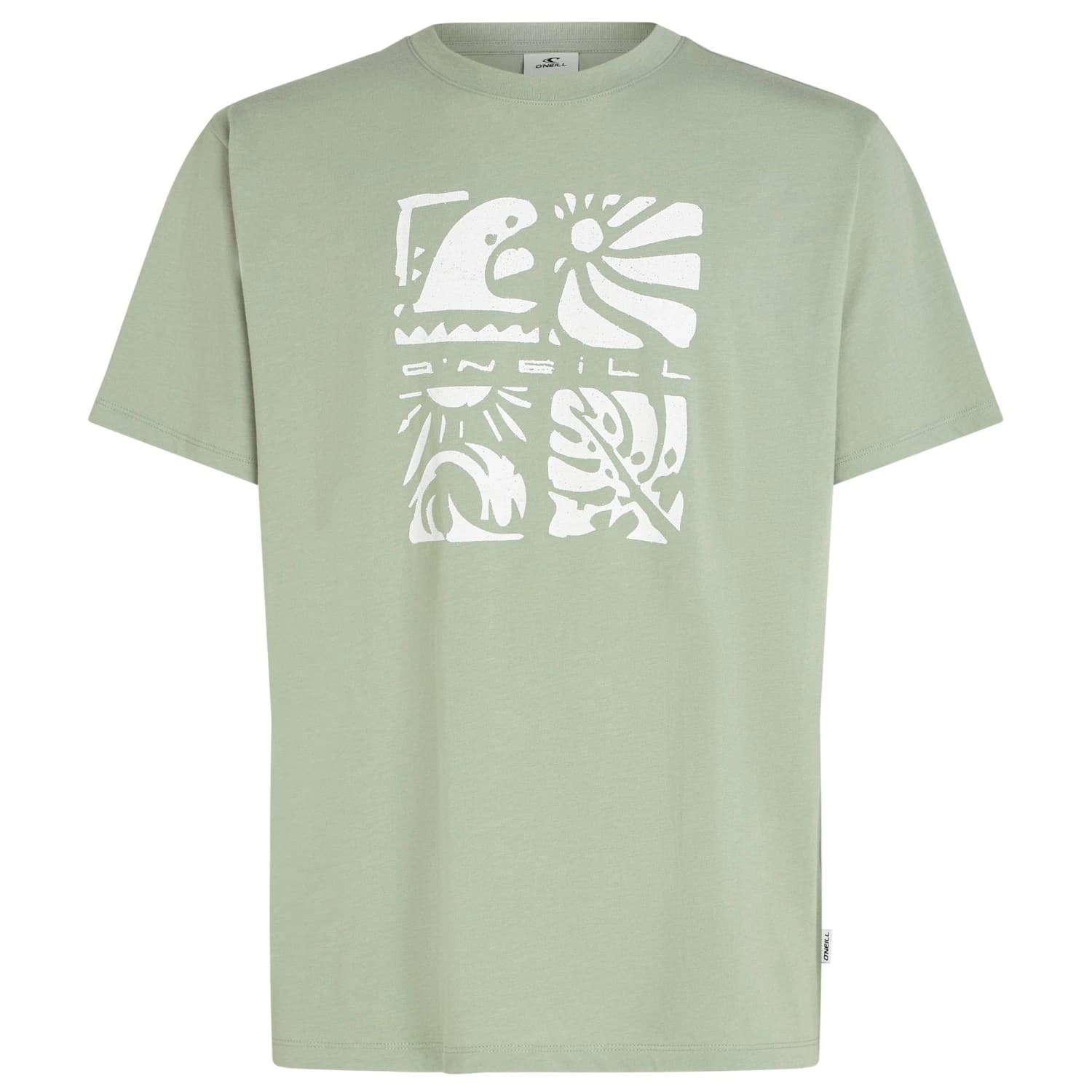 Мъжка тениска O'neill Melange Front Print T-Shirt - Marble Arch