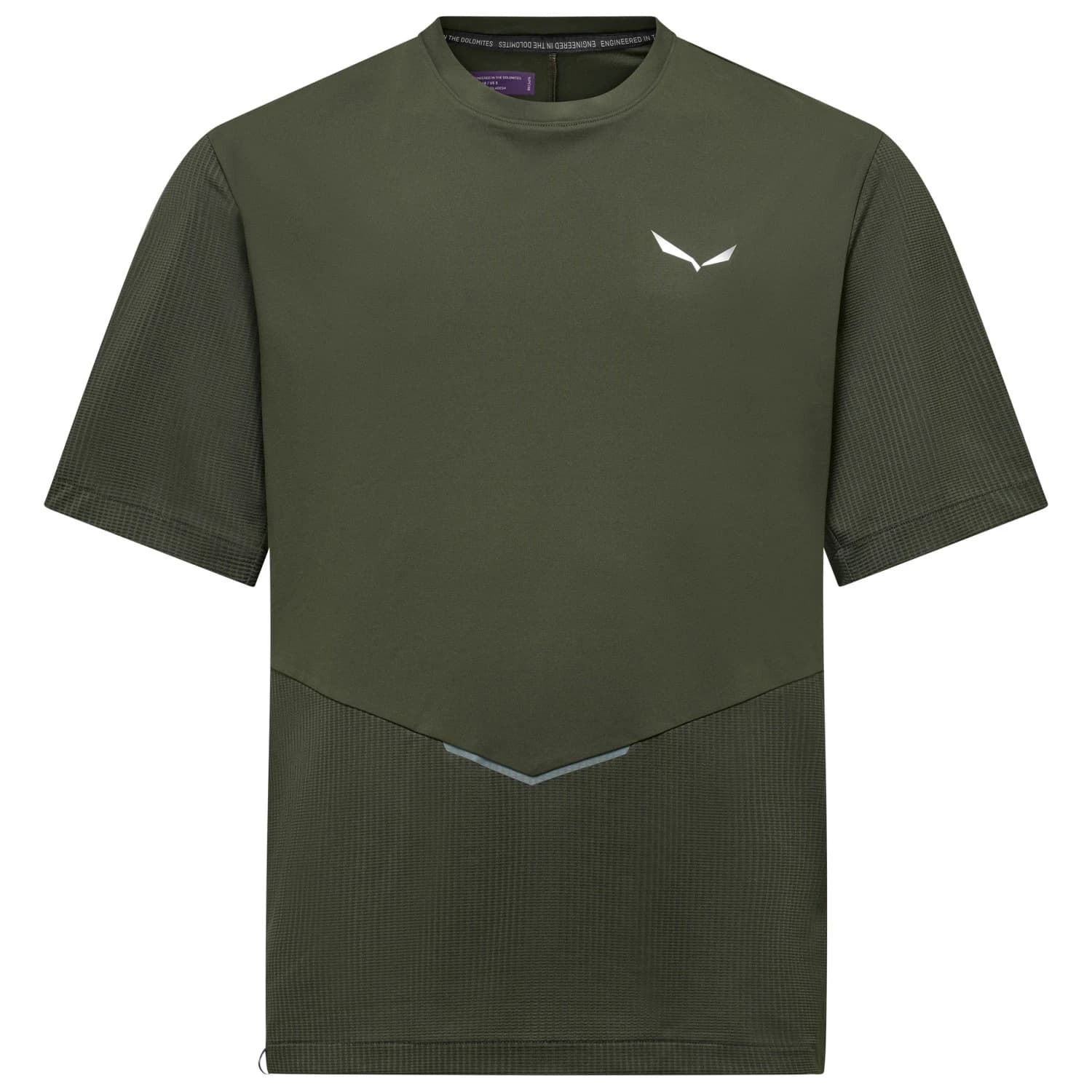 Мъжка спортна тениска Salewa Pedroc Dry Hyb T-Shirt Sport shirt - Dark Olive