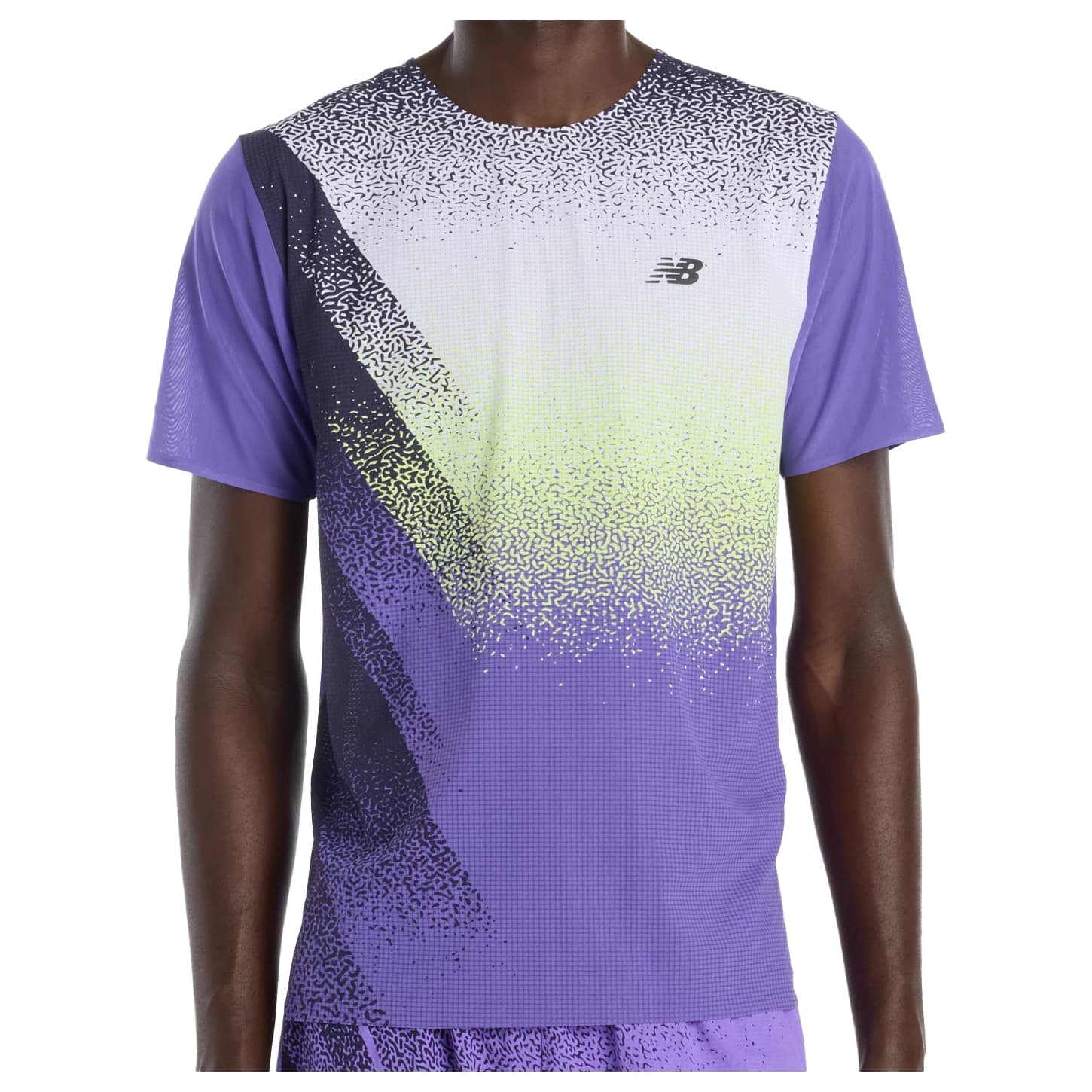 Мъжка тениска New Balance Race Day Ultra Light Printed T-Shirt Running shirt - Electric Purple