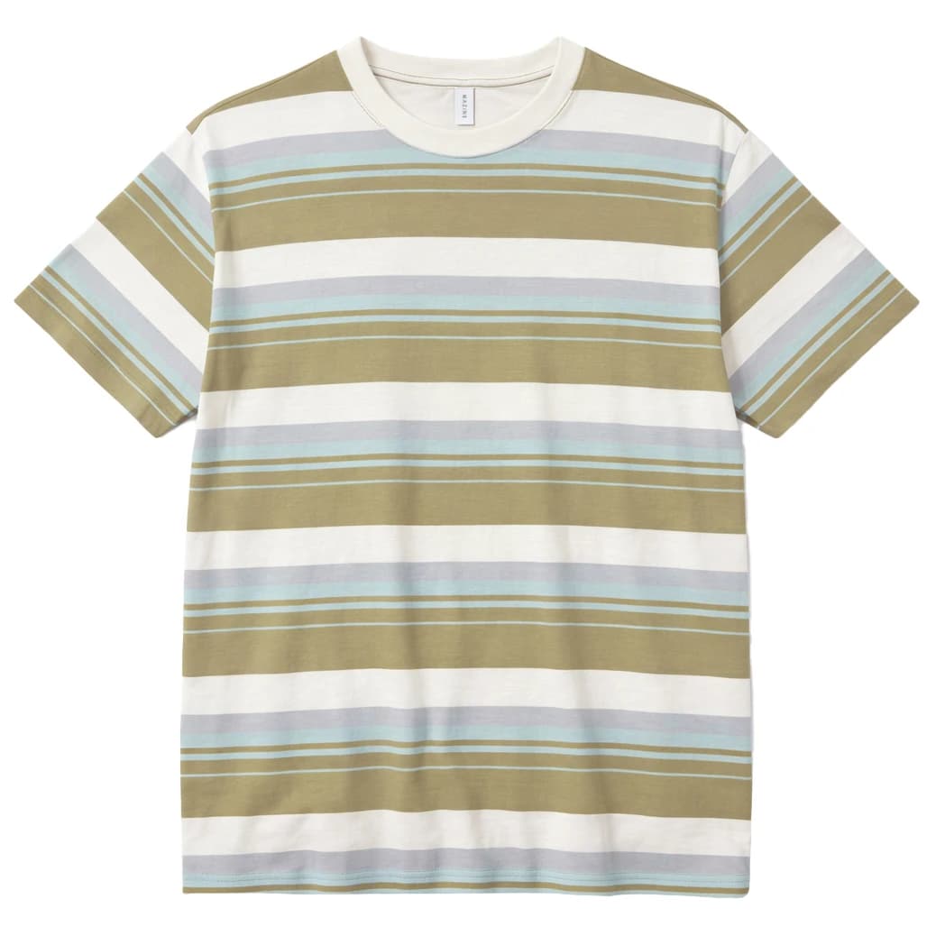 Мъжка тениска Mazine Bold Striped T-Shirt - Olive / Multicolor