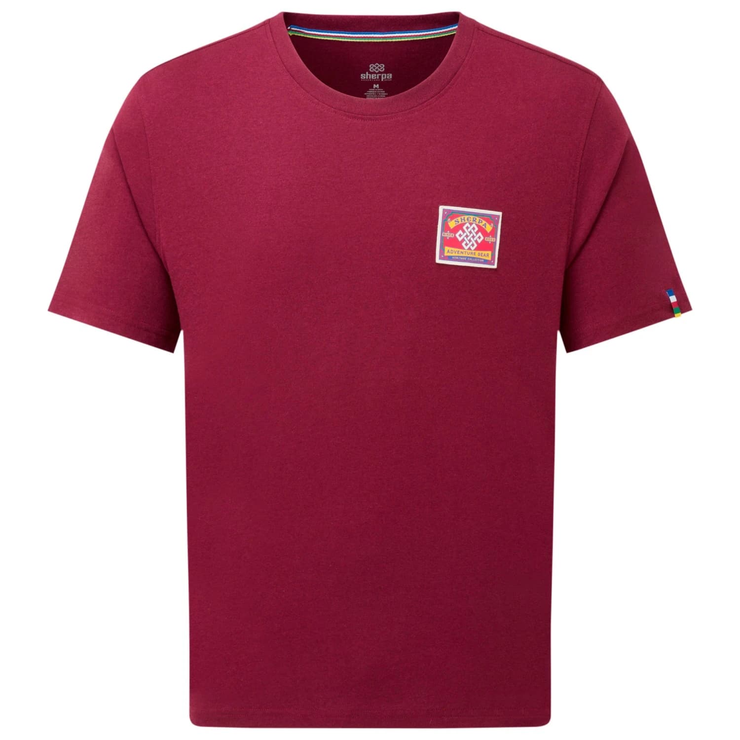 Мъжка тениска Sherpa Jutnu Patch Tee T-shirt - Wine