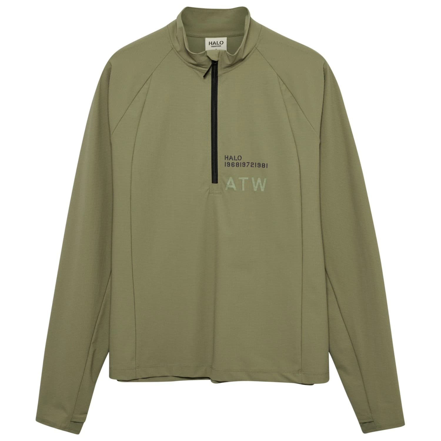 Блуза с дълъг ръкав Halo Halo Air Half Zip Shirt Longsleeve - Mermaid