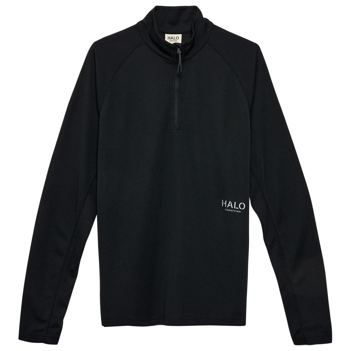 Блуза с дълъг ръкав Halo Halo Sorona Half Zip Longsleeve - Black