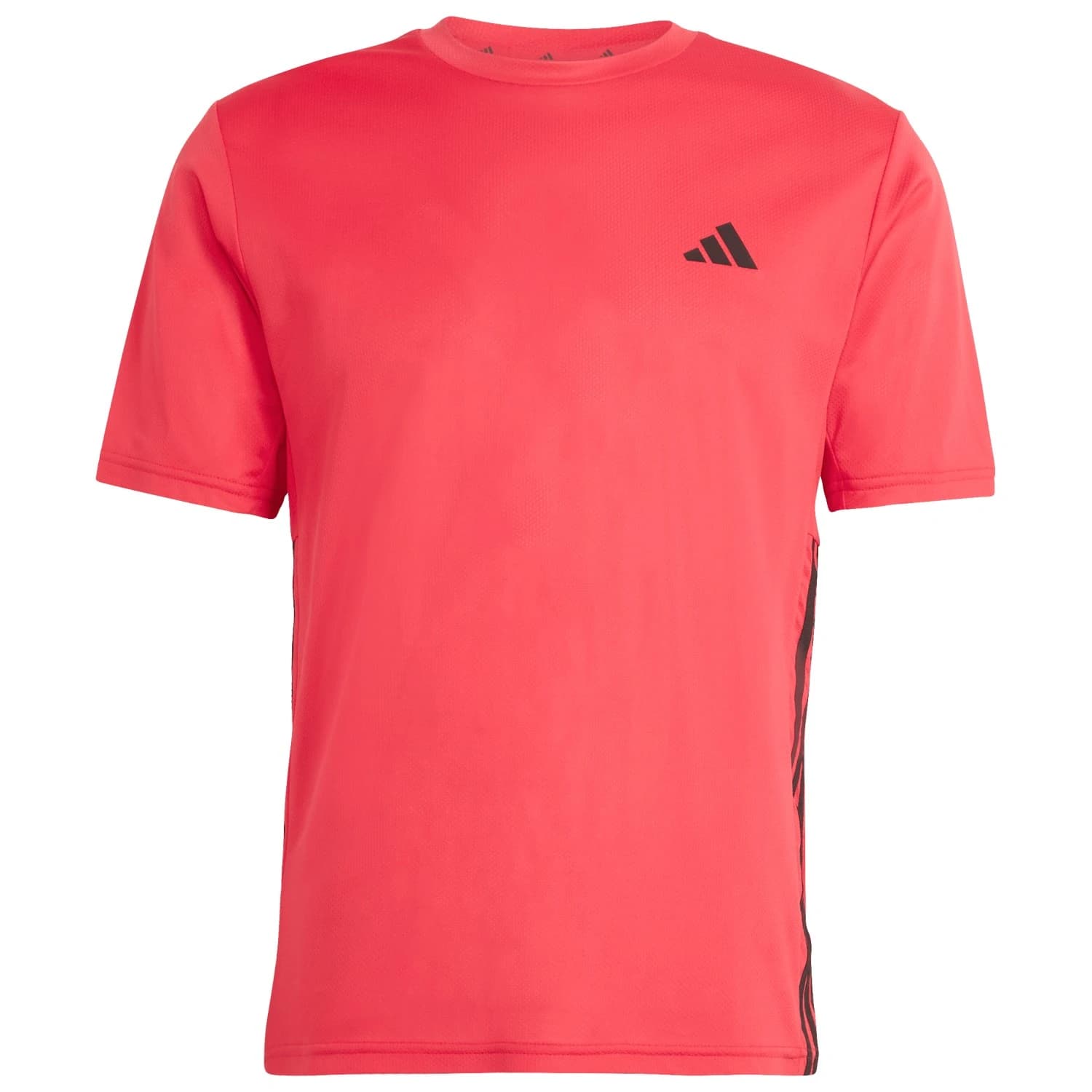 Мъжка спортна тениска adidas WE Base 3-Stripes Tee Sport shirt - Pure Ruby / Black