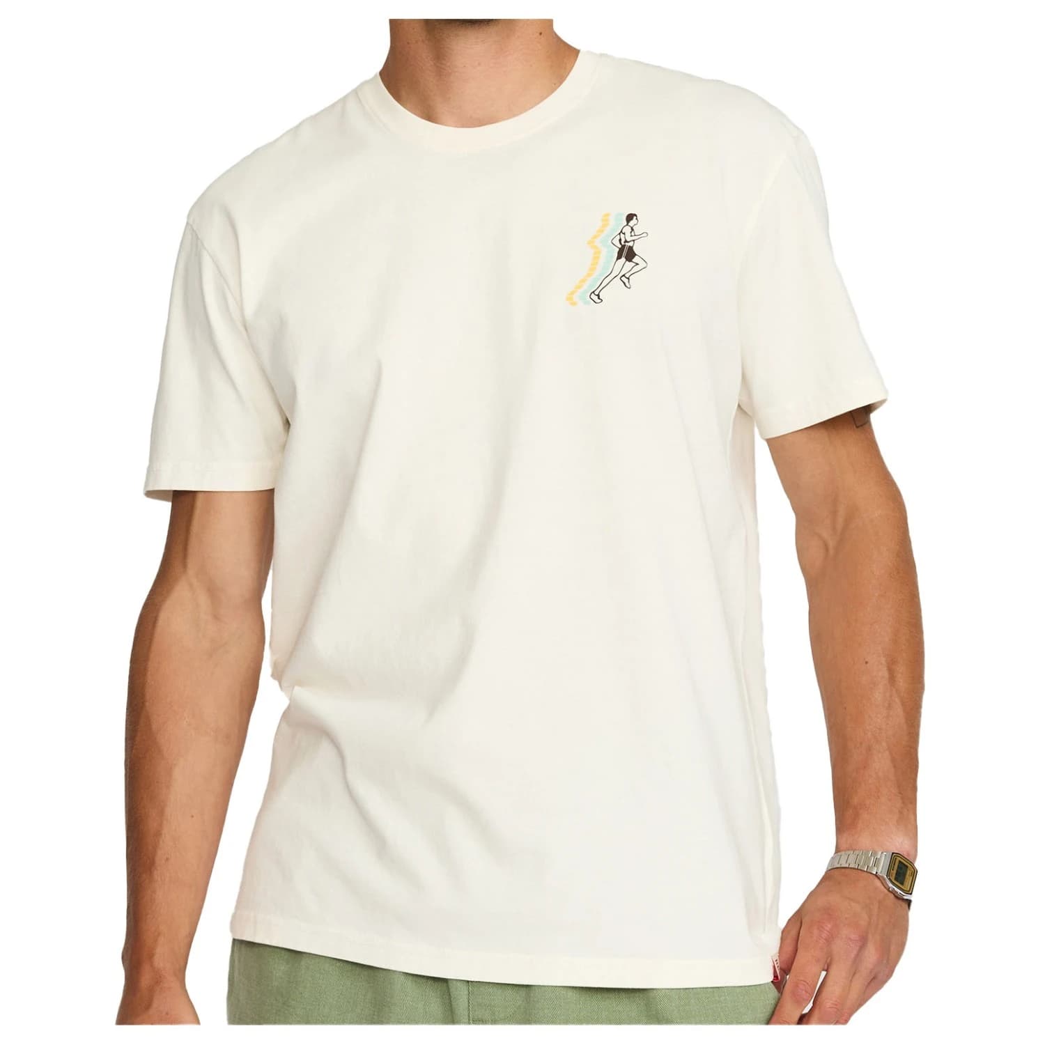 Мъжка тениска Revolution Printed T-Shirt Run T-shirt - Offwhite