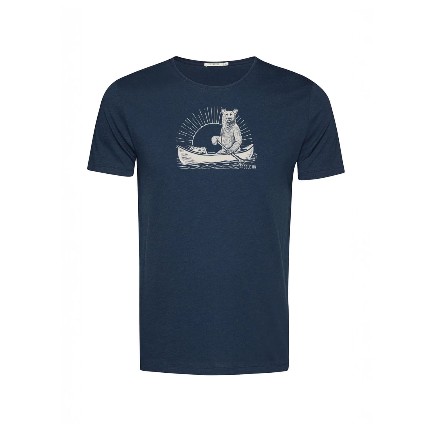 Мъжка тениска Greenbomb Bear Canoe Guide T-Shirt - Navy