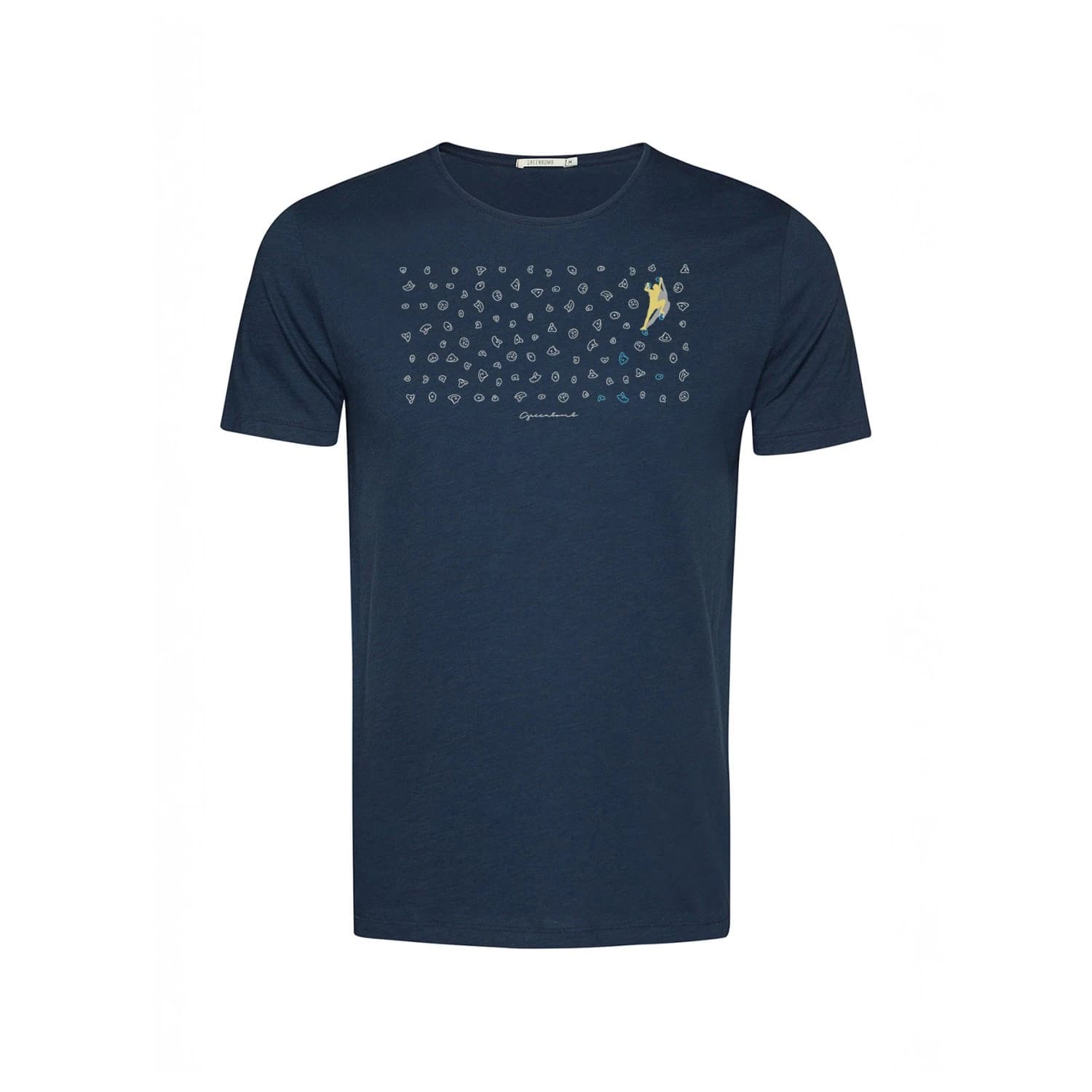 Мъжка тениска GreenBomb Lifestyle Boulderer Spice T-Shirt - Navy