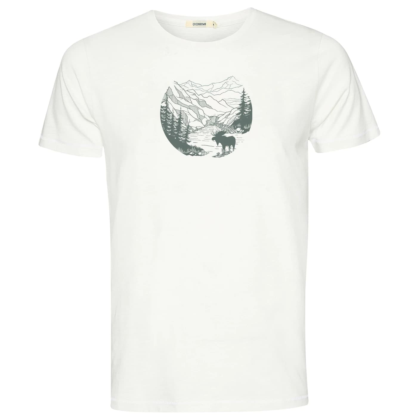 Мъжка тениска GreenBomb Moose Creek Spice T-Shirt - Moonstone