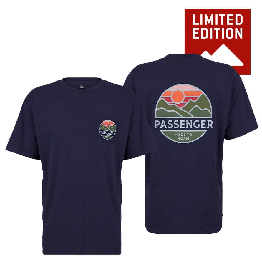 Мъжка тениска Passenger Laidback Recycled Cotton Relaxed Fit Exclusive T-shirt - Rich Navy