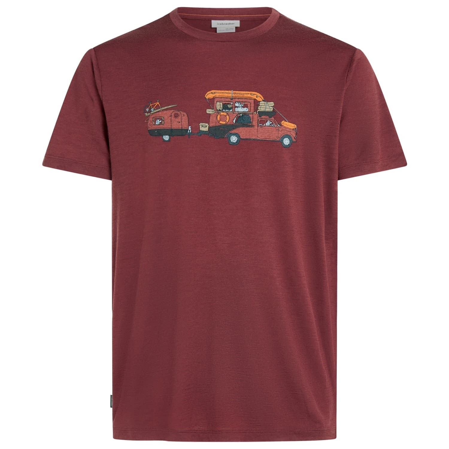 Мъжка мериносова блуза Icebreaker Merino 150 Tech Lite S/S Tee Transportage Merino shirt - Port