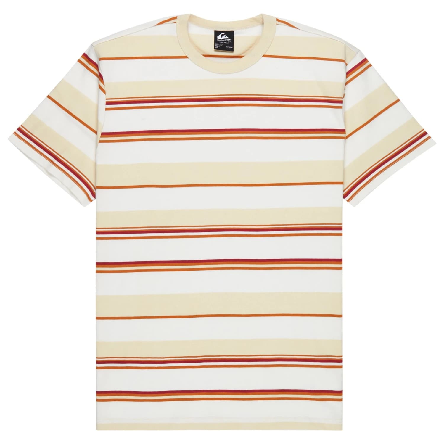 Мъжка тениска Quiksilver Lekoni Stripe S/S Tee T-shirt - Bone White Lekoni Stripe