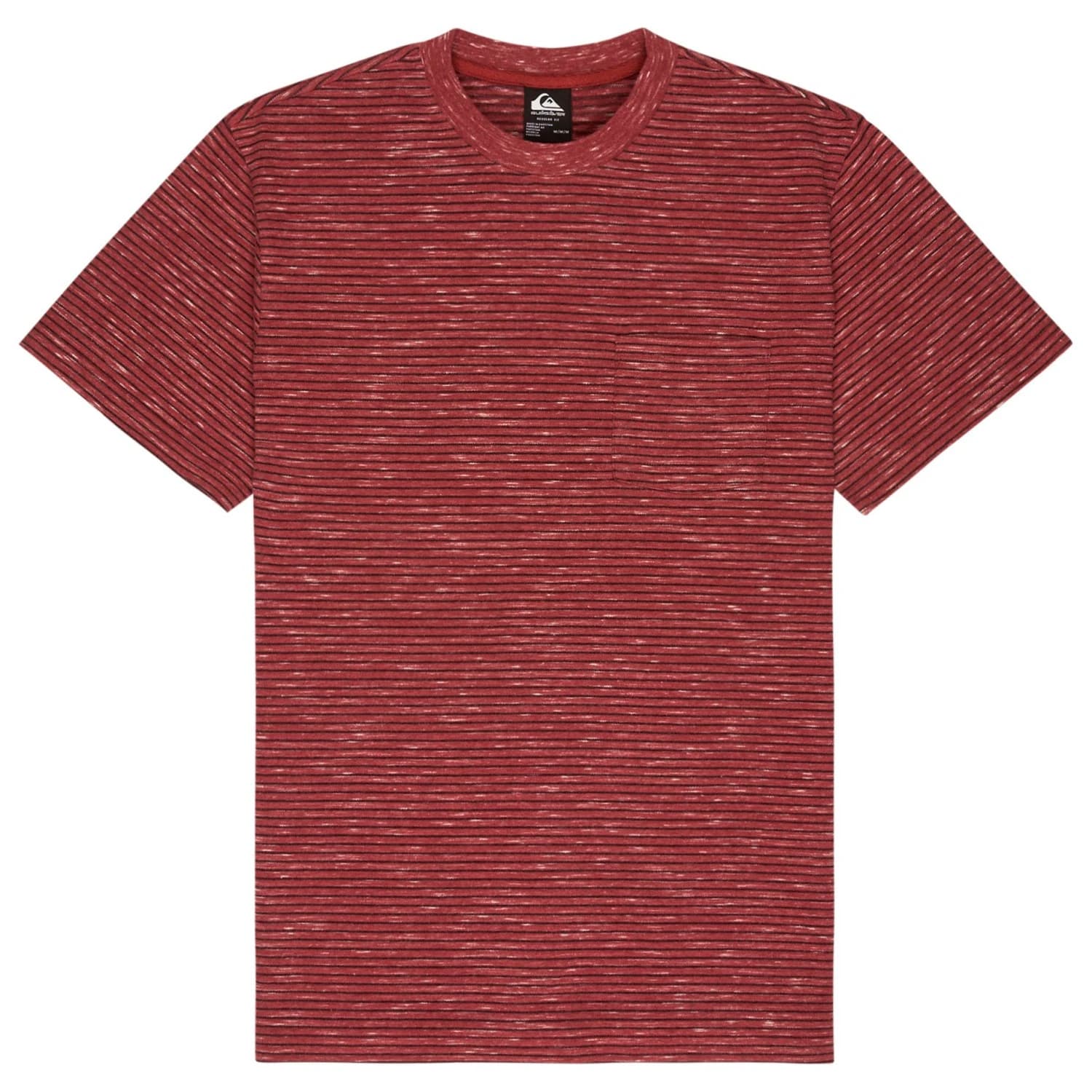 Мъжка тениска Quiksilver Lopaz Striped S/S Pocket T-shirt - Burnt Russet Lopaz Stripes