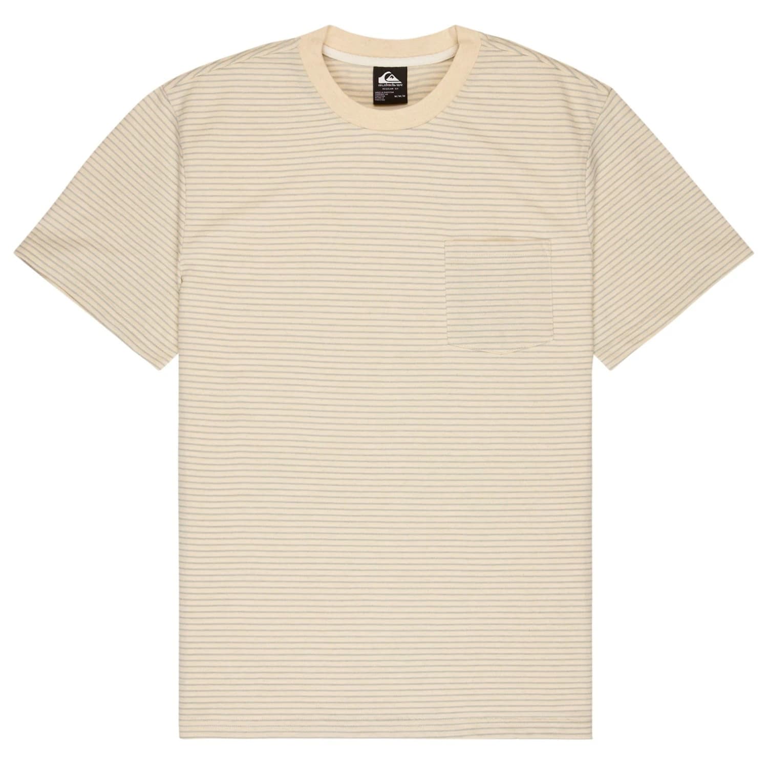Мъжка тениска Quiksilver Lopaz Striped S/S Pocket T-shirt - Snow White Lopaz Stripes