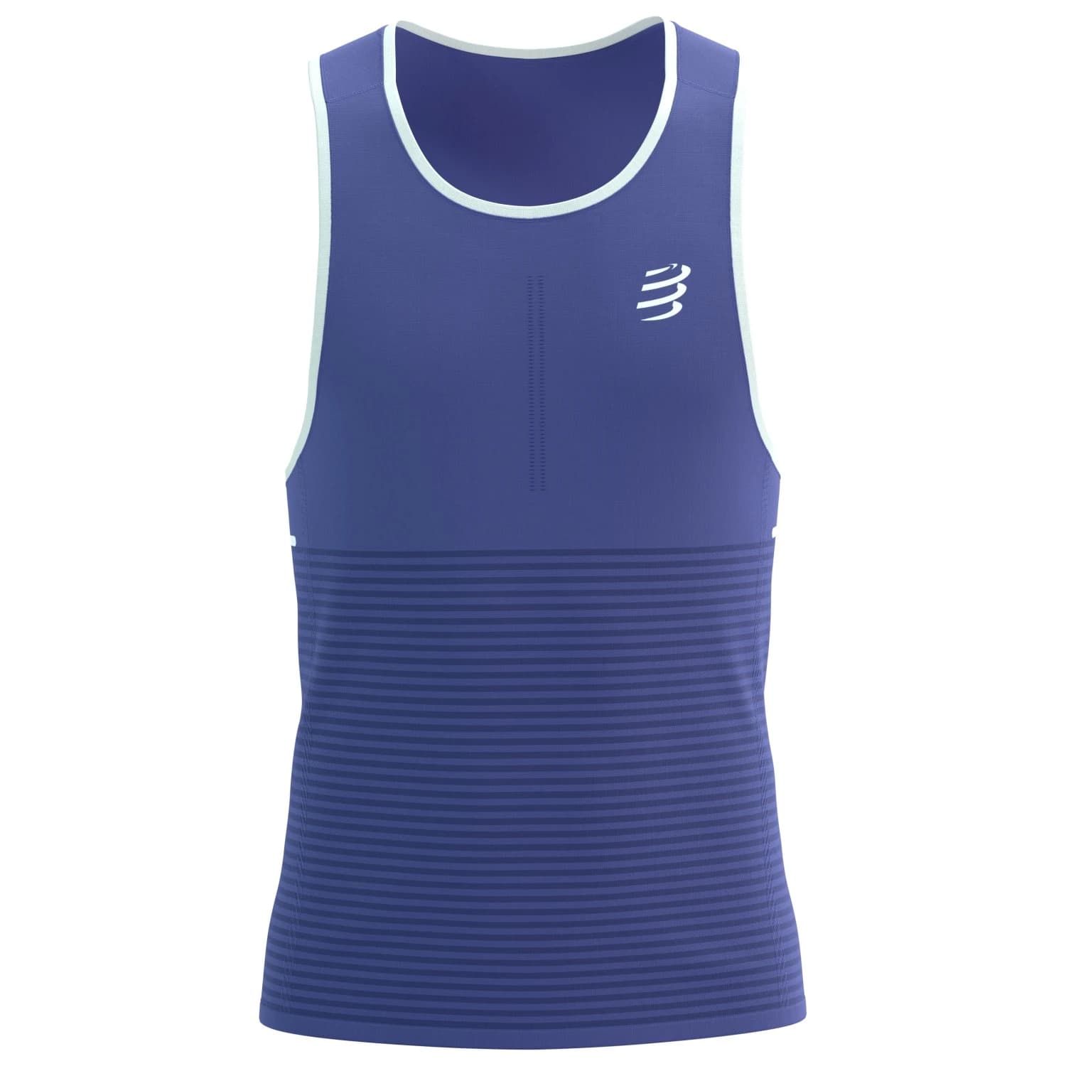 Мъжка тениска Compressport Pro Racing Singlet Running shirt - Orient Blue / Star White / Reflective White