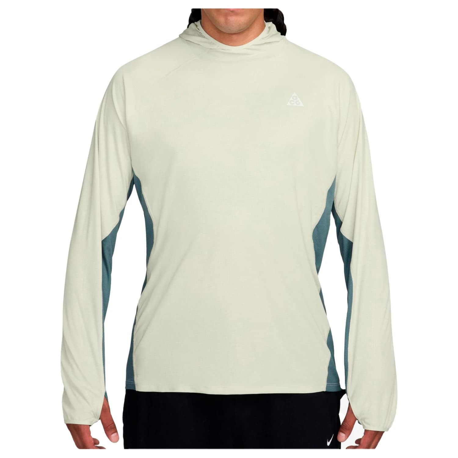 Мъжка блуза с дълъг ръкав Nike ACG Solar Chase Dri-Fit UV L/S Hooded Top Running shirt - Sea Glass / Mineral Slate / Summit White