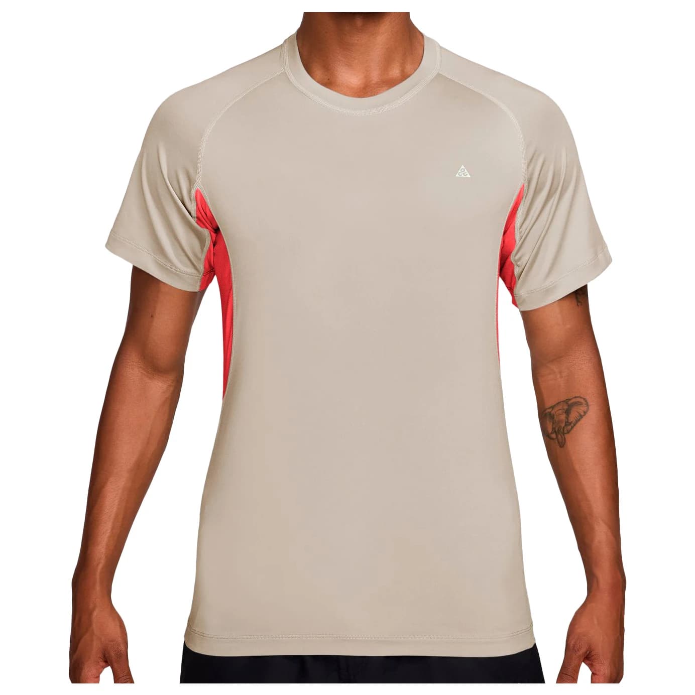 Мъжка спортна тениска Nike ACG Wildsee Dri-FIT Short-Sleeve Base Layer Sport shirt - Light Orewood Brown / Light Crimson / Summit White